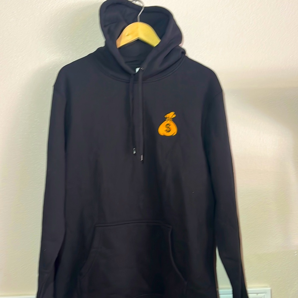 The AS Colour Stencil Black Hoodie Large.